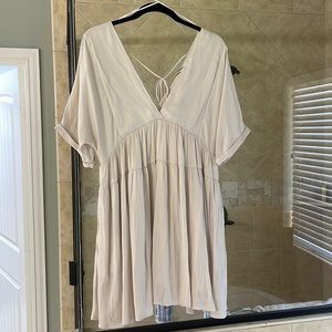Dress size M light tan or sand color